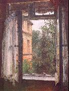 Adolph von Menzel View from a Window in the Marienstrasse oil